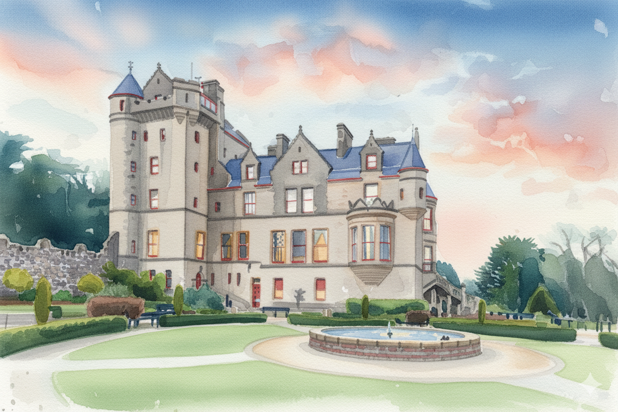 Castle Wedding Background